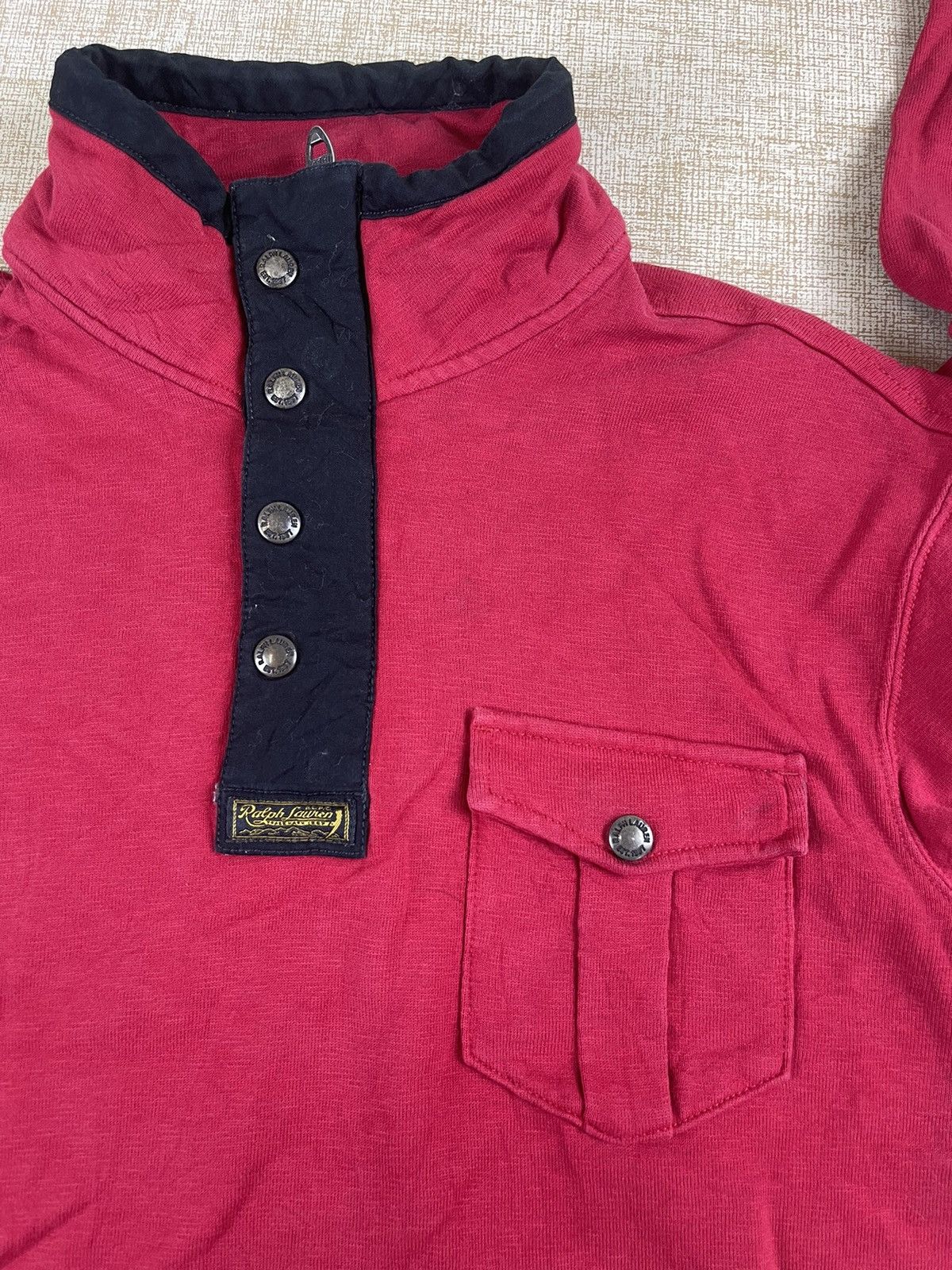 Polo Ralph Lauren × Vintage VINTAGE POLO RALPH LAUREN 90s Half Zipper Button Shirt Size US M / EU 48-50 / 2 - 6 Thumbnail