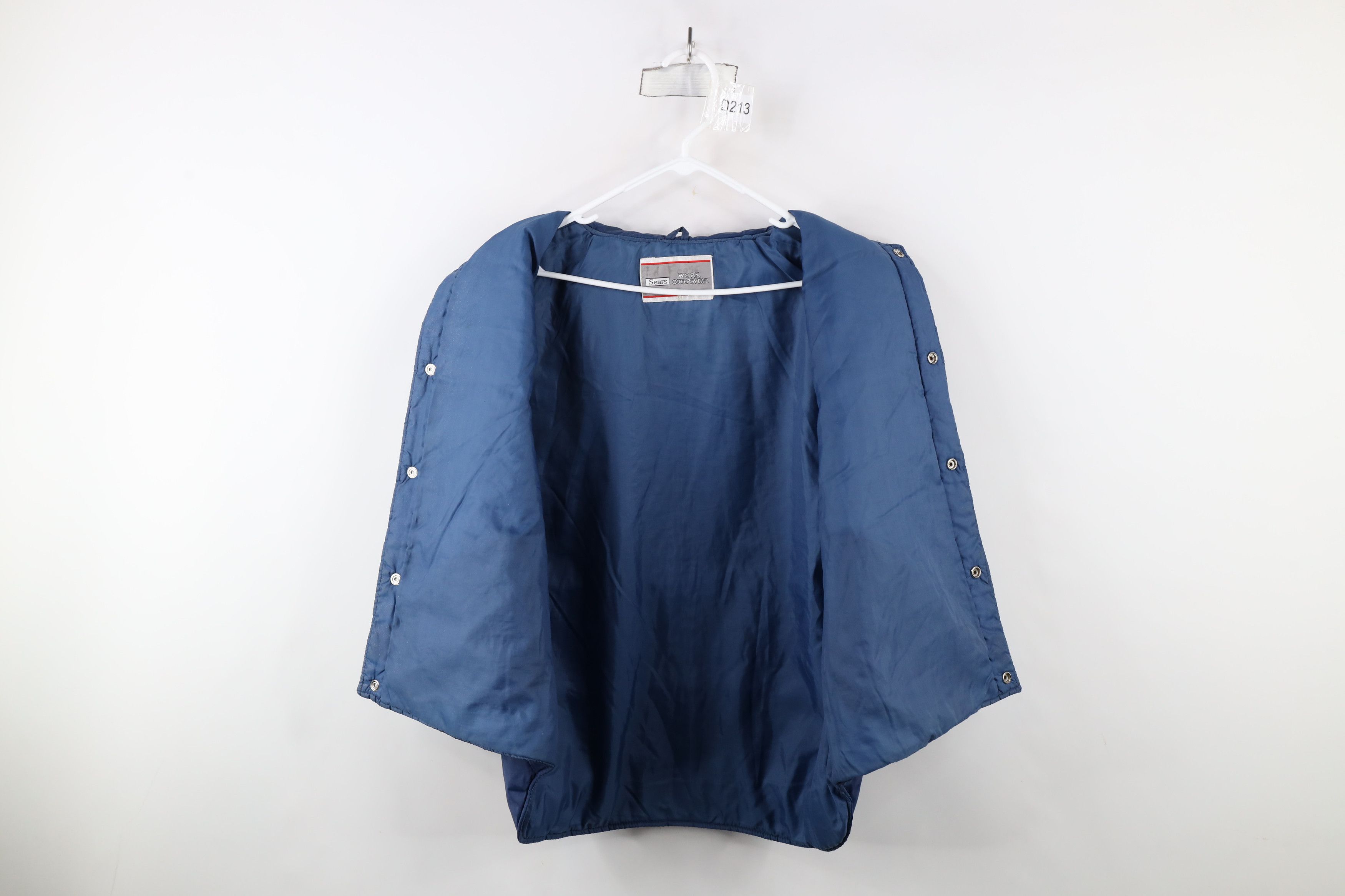 Vintage Vintage 70s Streetwear Button Puffer Vest Jacket Workwear Size US L / EU 52-54 / 3 - 9 Thumbnail