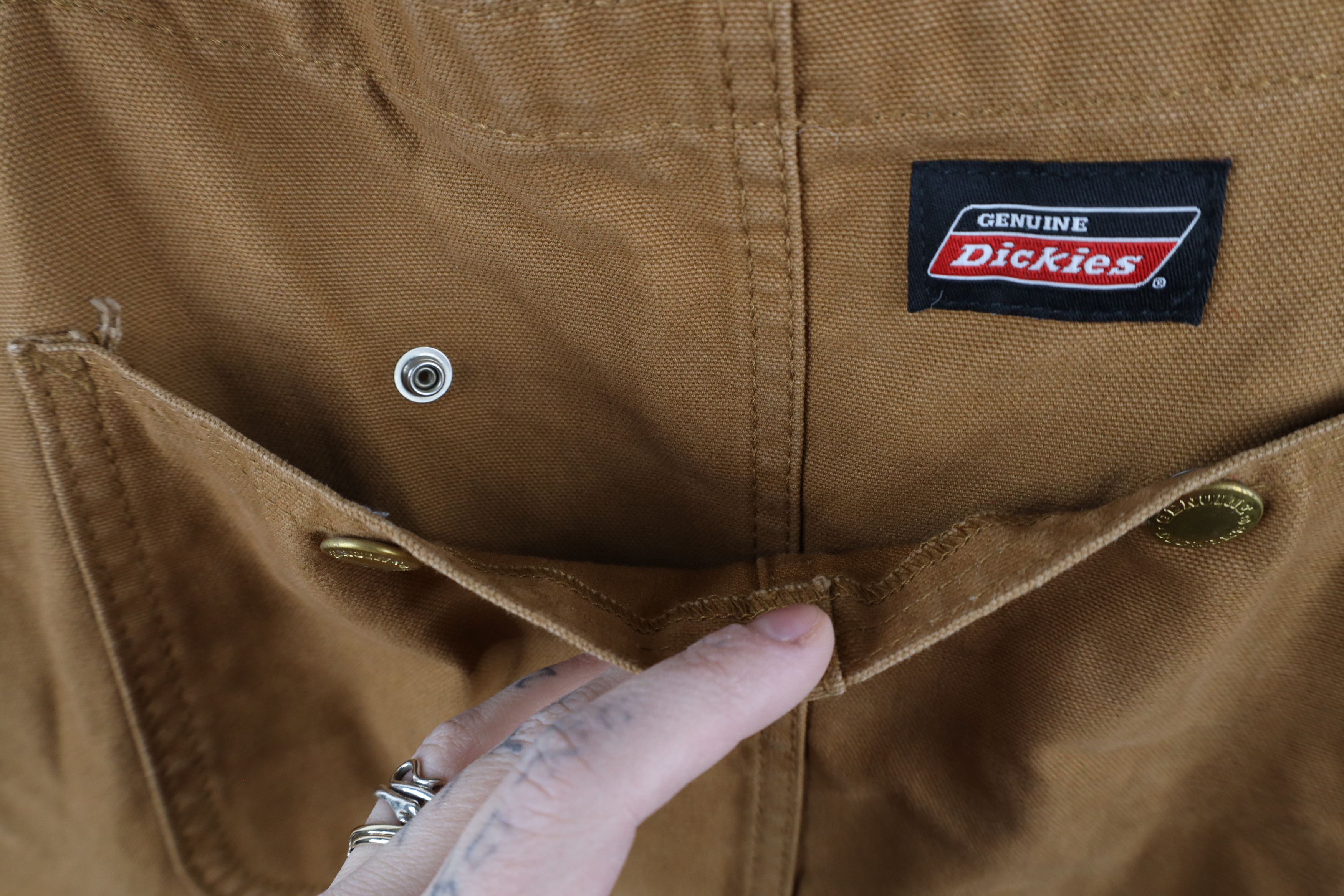 Dickies × Vintage Vintage Dickies Mens 32x30 Distressed Spell Out Wide Leg Can Size US 32 / EU 48 - 7 Thumbnail