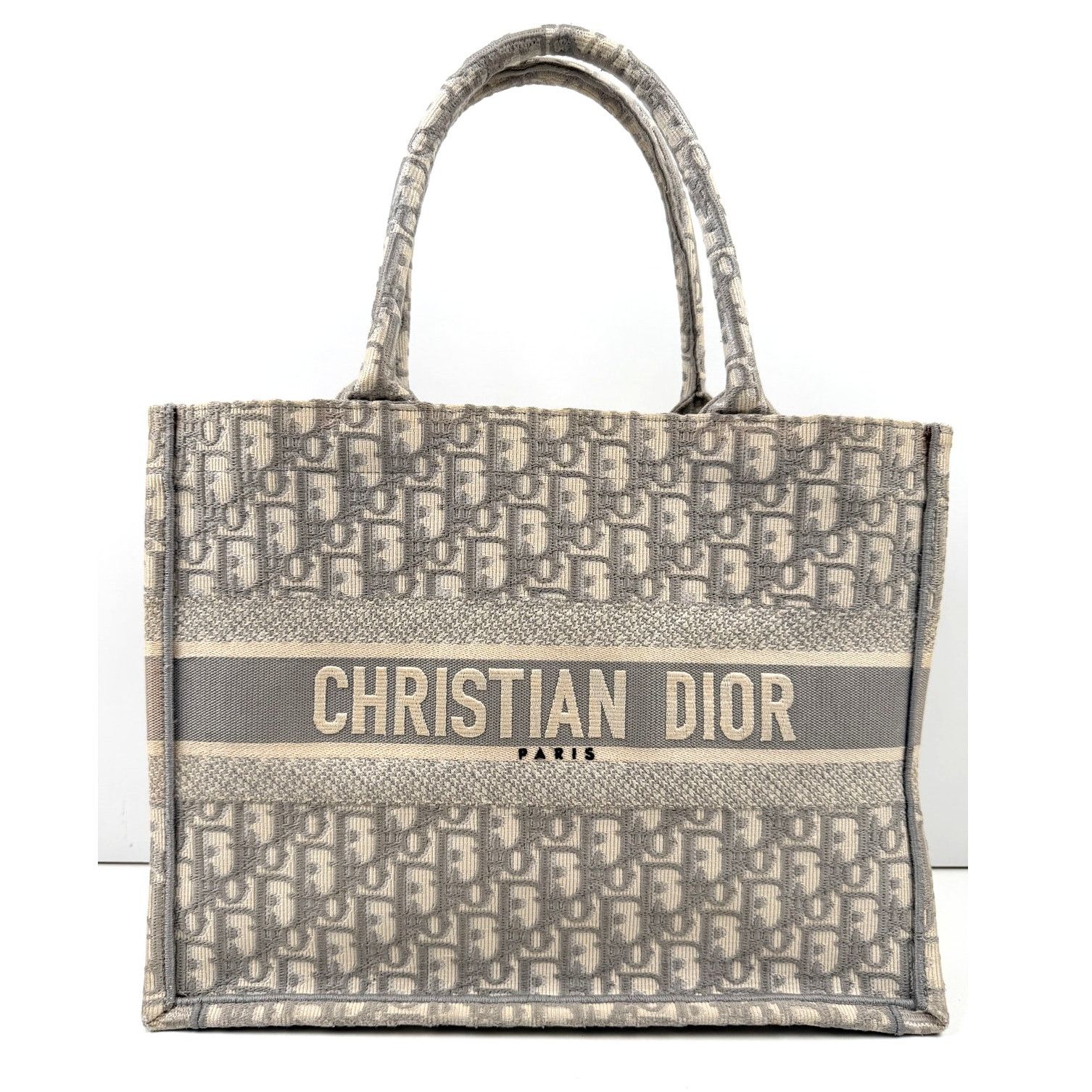 Dior Christian Dior Gray Oblique Medium Book Tote Size ONE SIZE - 1 Thumbnail