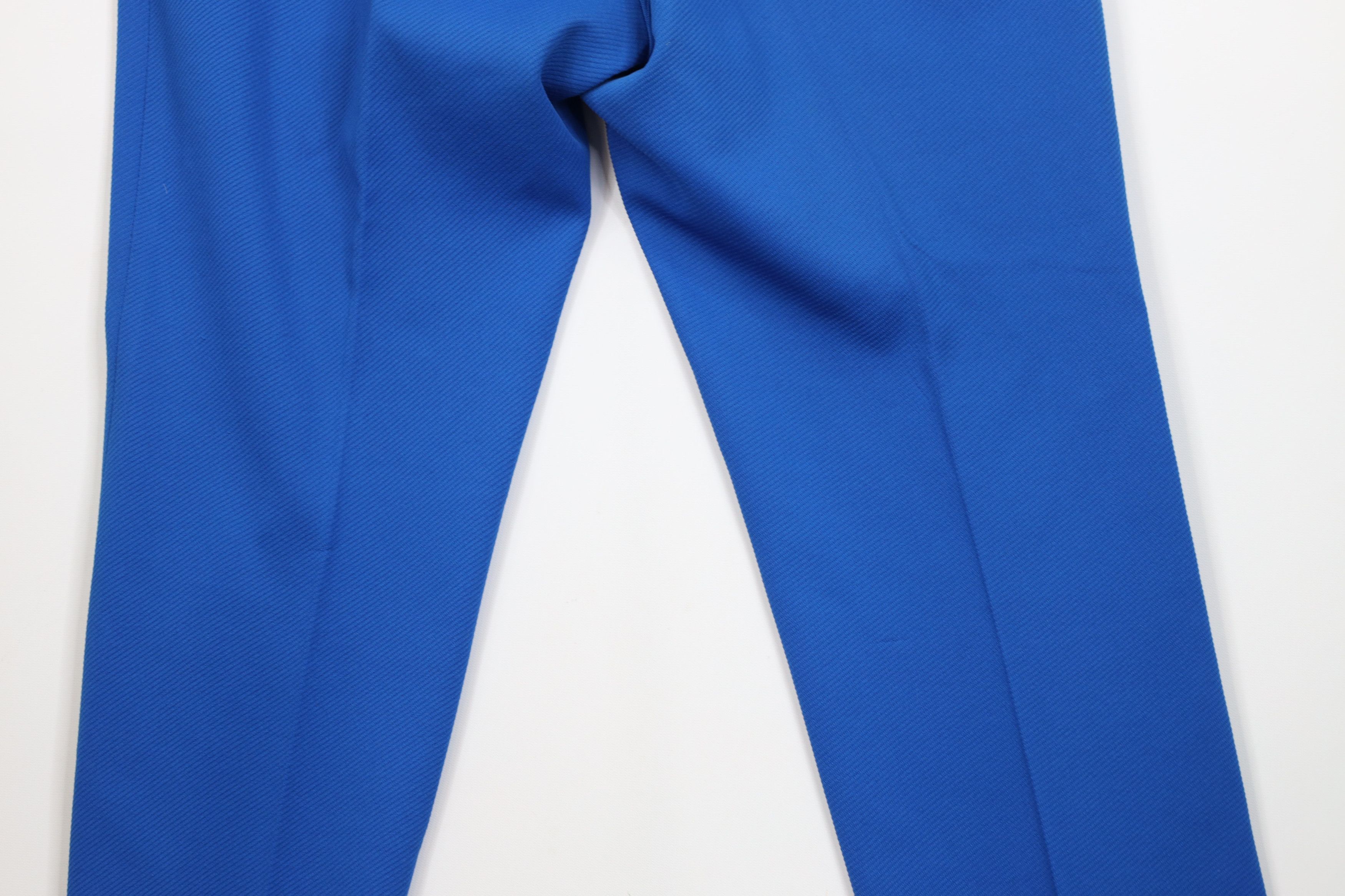 Vintage Vintage 70s Streetwear Wide Leg Chino Pants Royal Blue USA Size US 38 / EU 54 - 11 Thumbnail