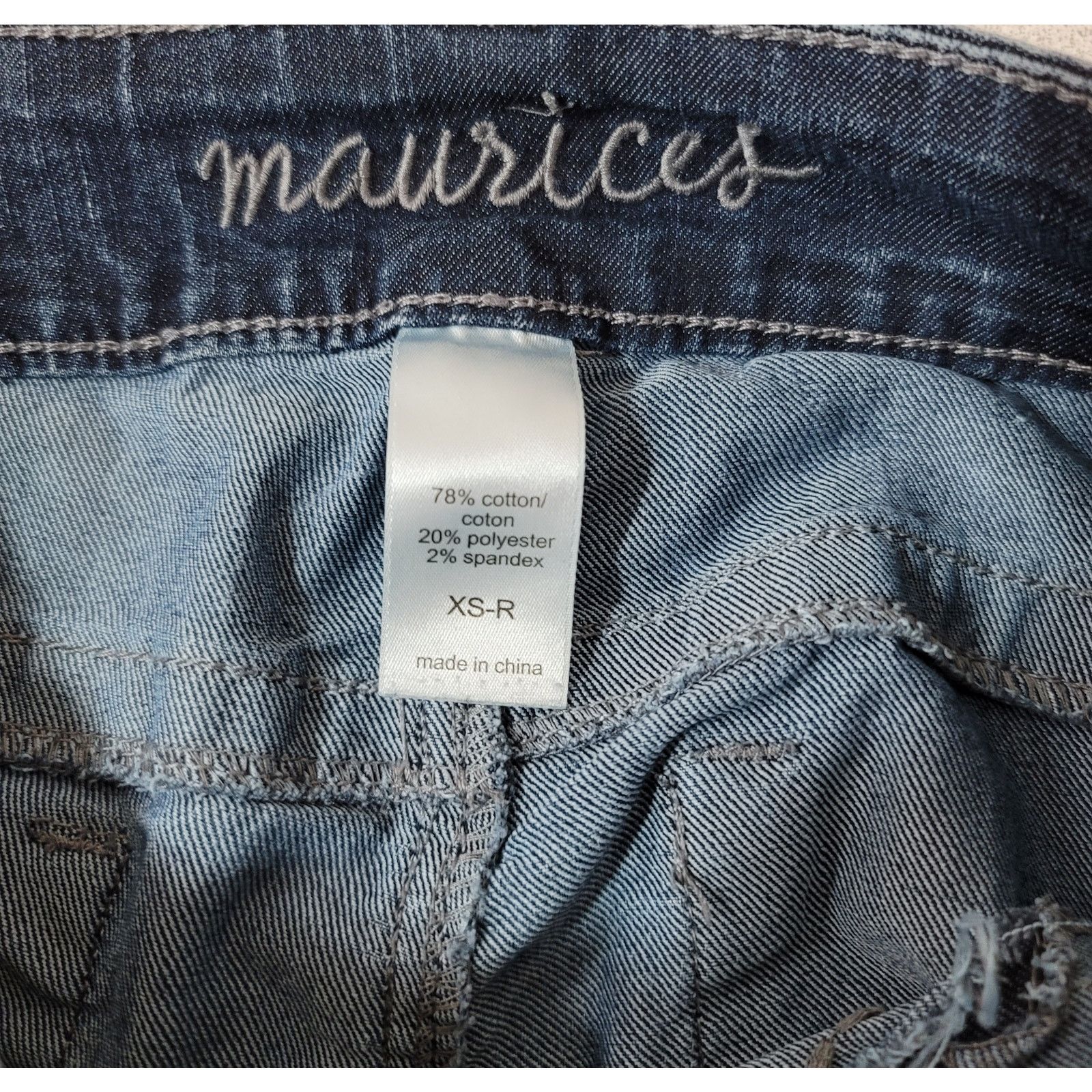Other Maurices Dark Blue Mid Washed Skinny Women's Jeans XS Size 28" / US 6 / IT 42 - 4 Thumbnail