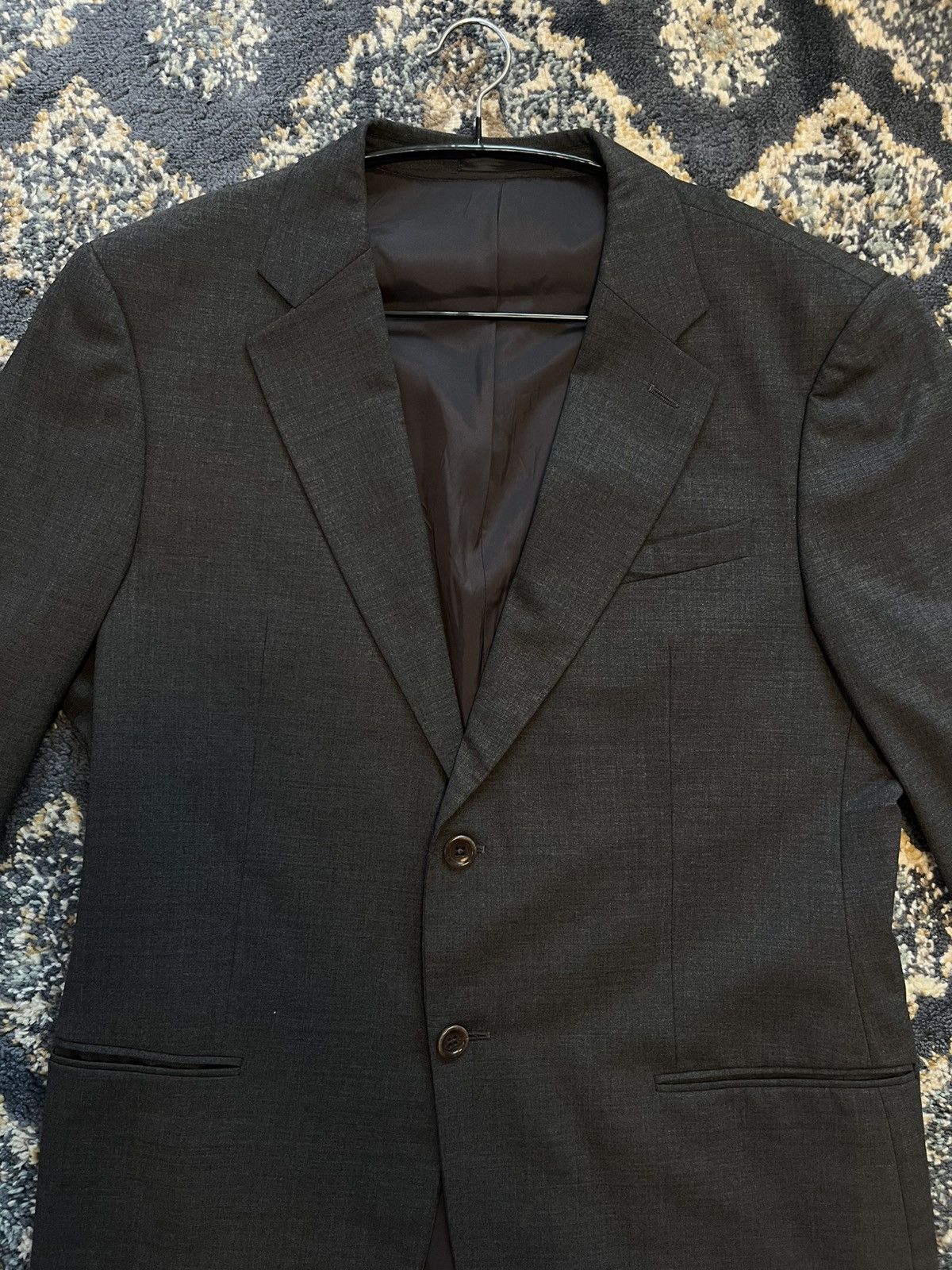 Armani × Armani Collezioni Armani Grey Blazer Size 54R - 2 Thumbnail