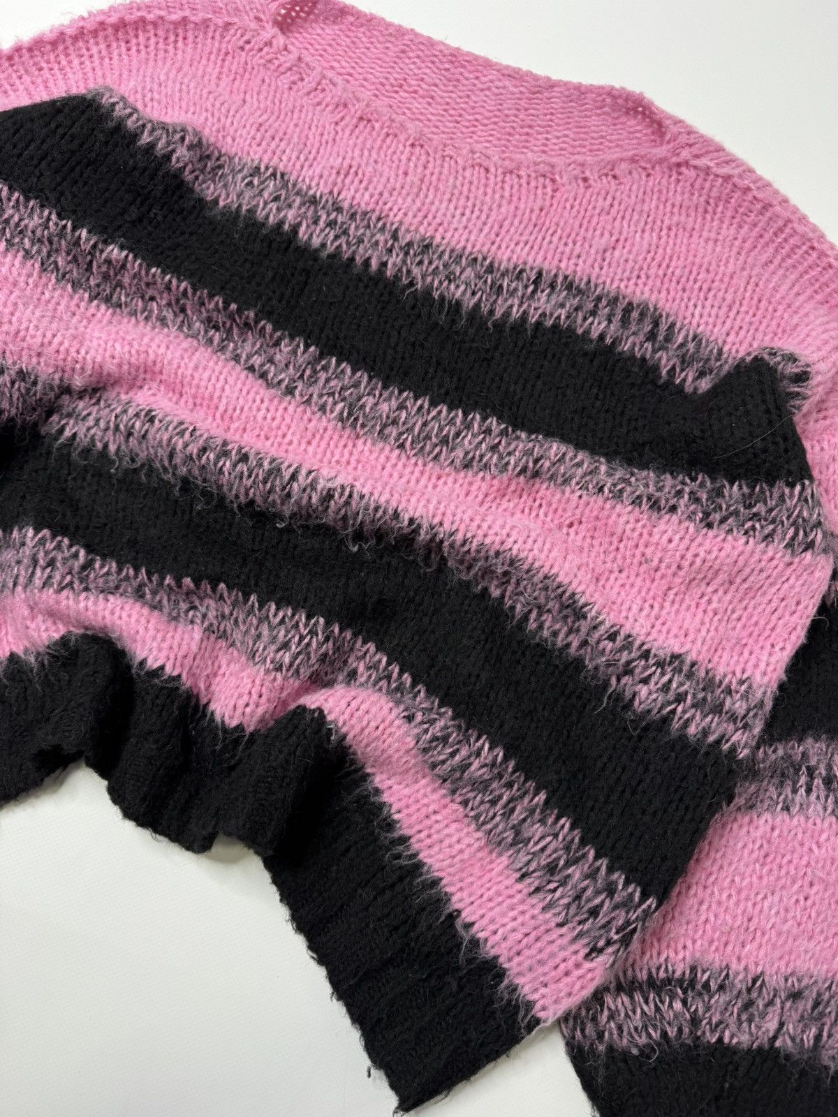 Vintage Vintage avant garde pink sweater knit mesh marni vibe 00s Size US M / EU 48-50 / 2 - 4 Thumbnail
