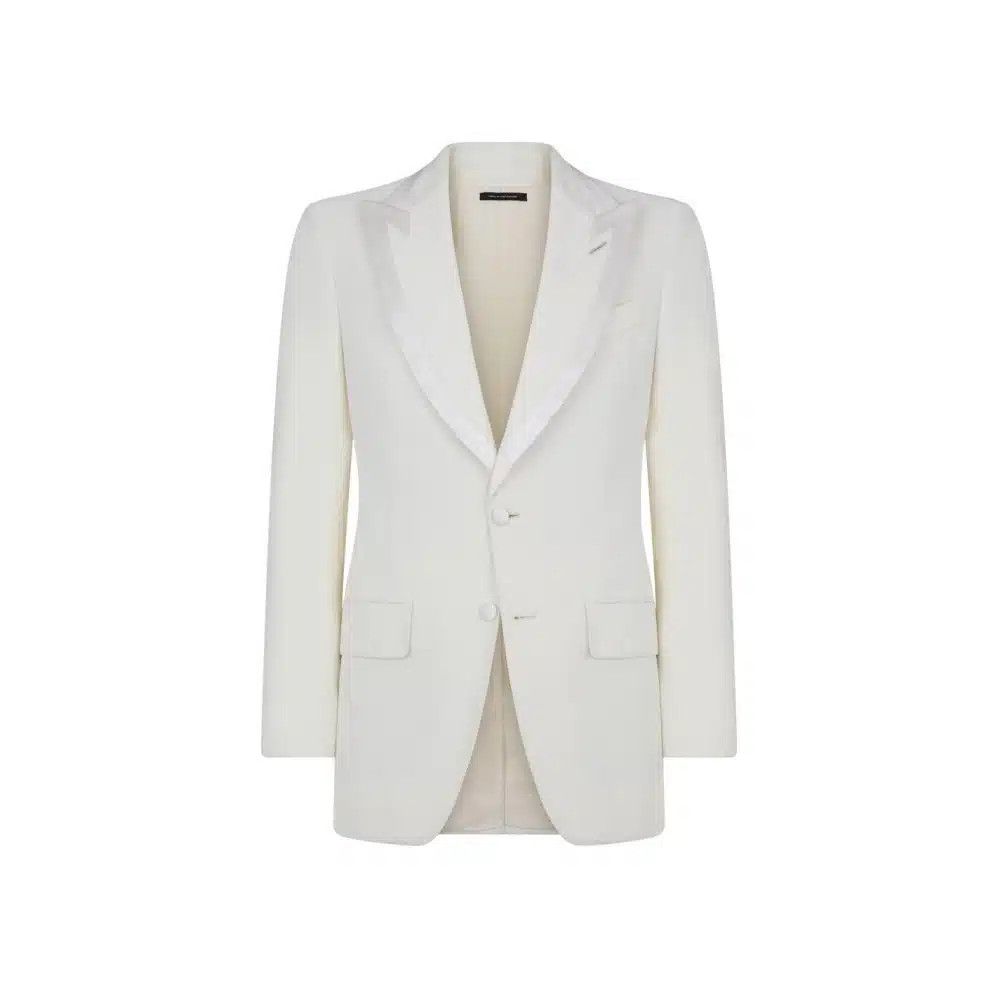 Tom Ford o1w1db10125 JEAPT2 Single Breasted Jacket in White Size US L / EU 52-54 / 3 - 1 Thumbnail