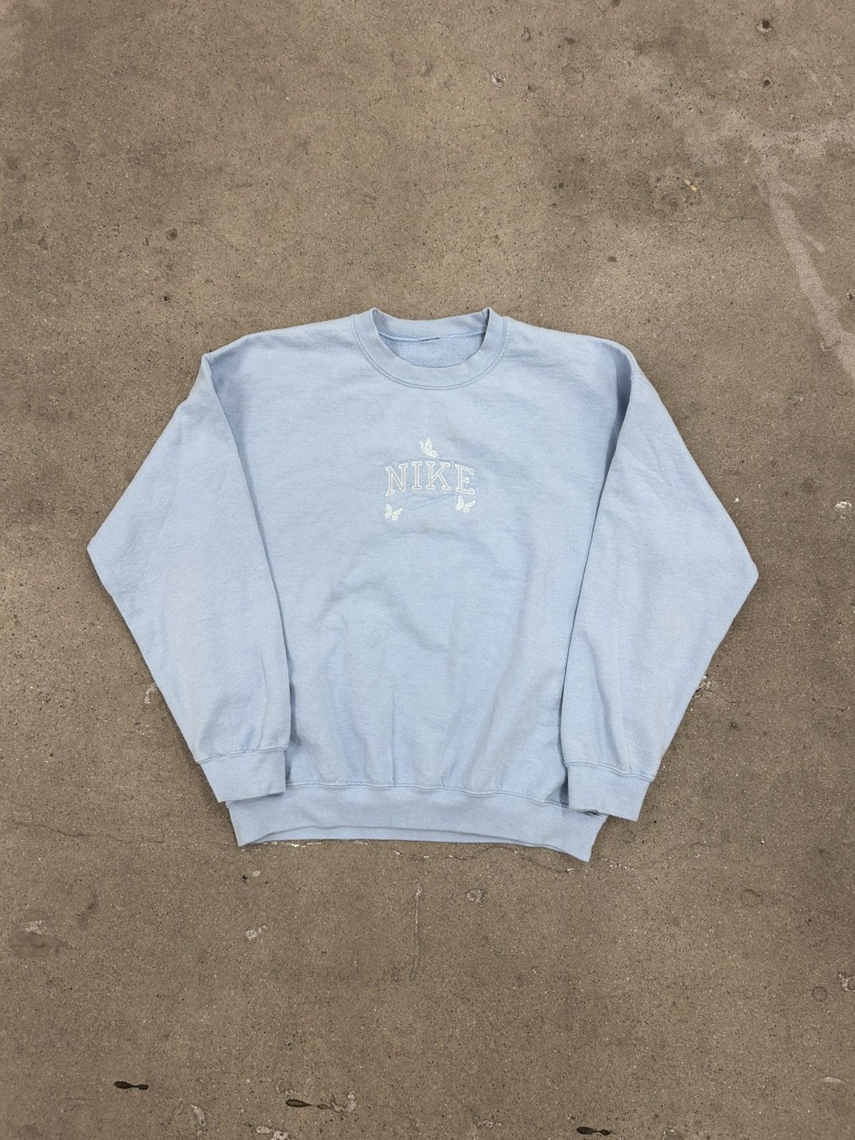 Nike × Vintage Nike Spell Out Sweatshirt Embroidered Size US L / EU 52-54 / 3 - 2 Thumbnail