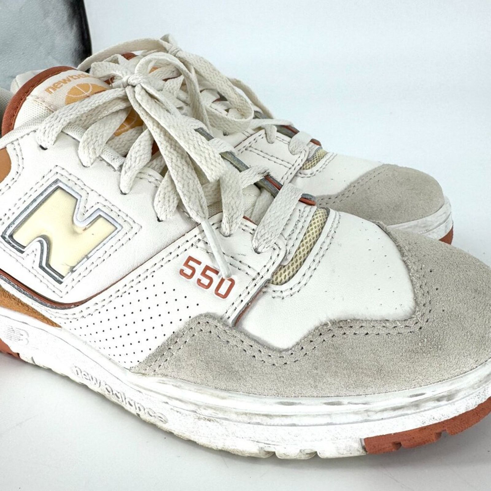 New Balance New Balance 550 Au Lait Sneakers Beige Burnt Orange Size 7.5 Size US 7.5 / IT 37.5 - 5 Thumbnail
