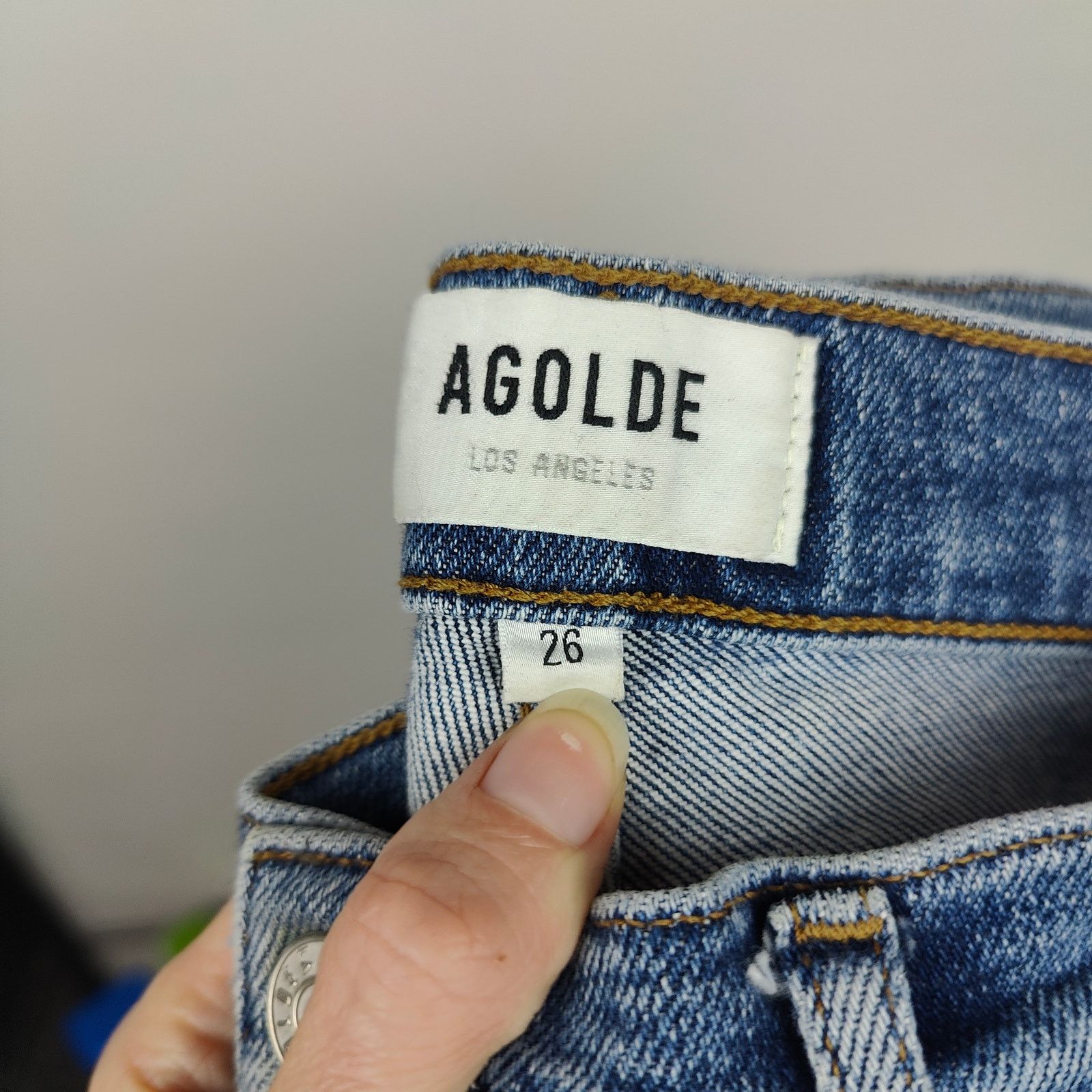 Agolde Agolde Nico High Rise Slim Jeans Womens 26 Shoreline Wash Size 26" / US 2 / IT 38 - 2 Thumbnail
