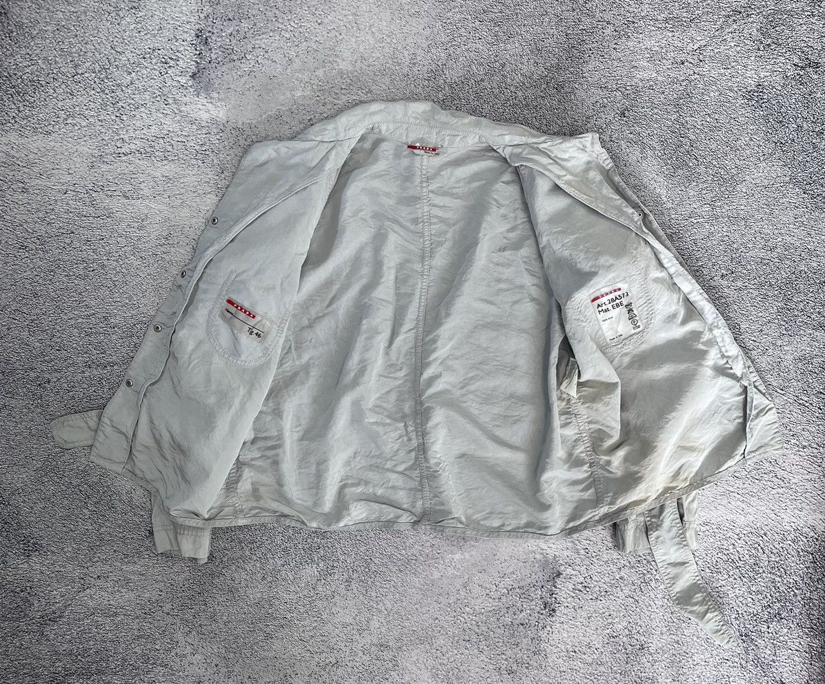 Prada Prada Women Light Jacket Silk Gray Made In Italy Size L / US 10 / IT 46 - 8 Thumbnail