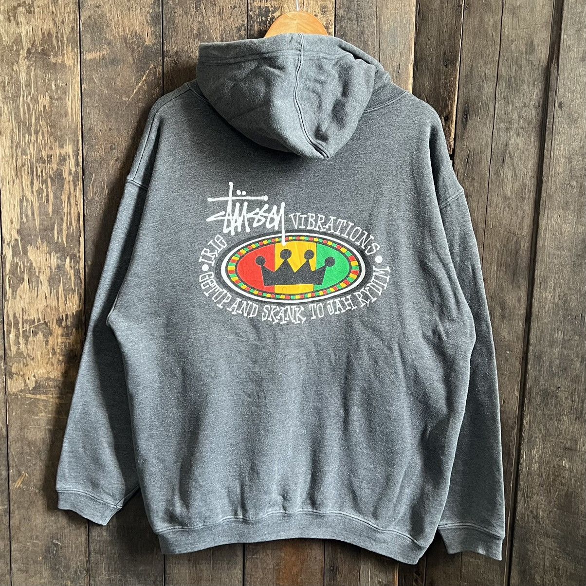 00s old stussy zip hoodie rasta colors 【公式通販】