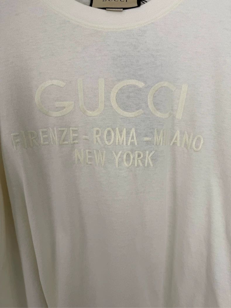 Gucci Gucci Logo embroidery short sleeves Size US L / EU 52-54 / 3 - 5 Thumbnail