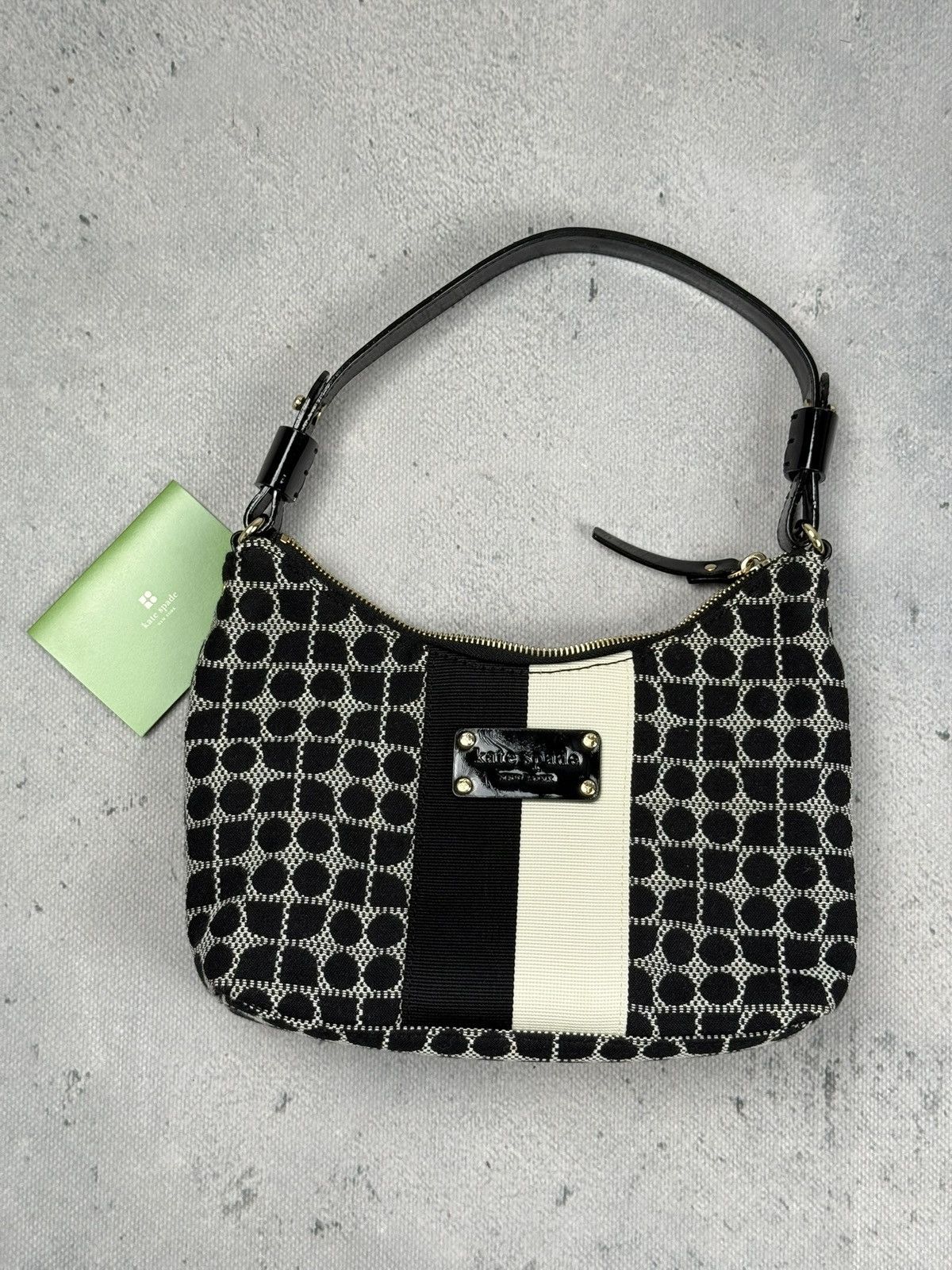 Kate Spade Kate Spade New York Monogram Shoulder Bag Canvas Baguette Size ONE SIZE - 12 Thumbnail