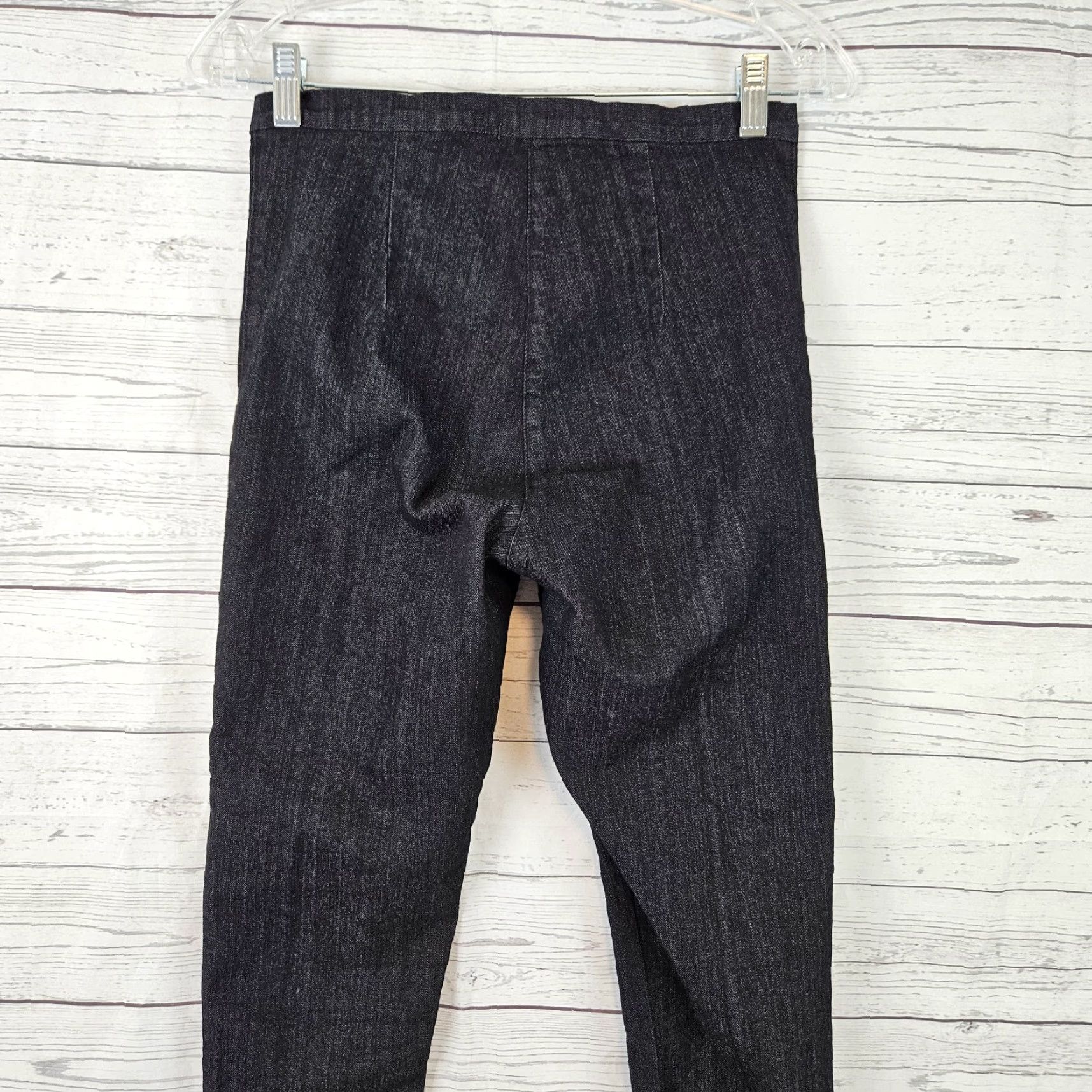 Vintage Prairie Underground Womens Skinny Jeans Sz Small Black Diagonal Zip Road to Ruin High Rise 11" Inseam 31.5" Mens? Size 28" / US 6 / IT 42 - 4 Thumbnail