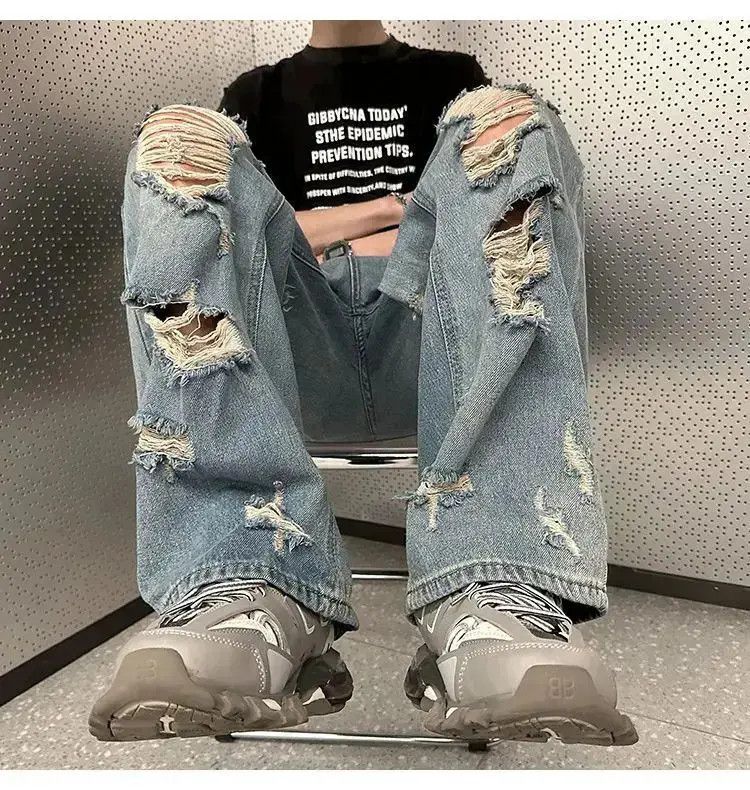 Japanese Brand High Street Ripped Jeans Size US 32 / EU 48 - 5 Thumbnail