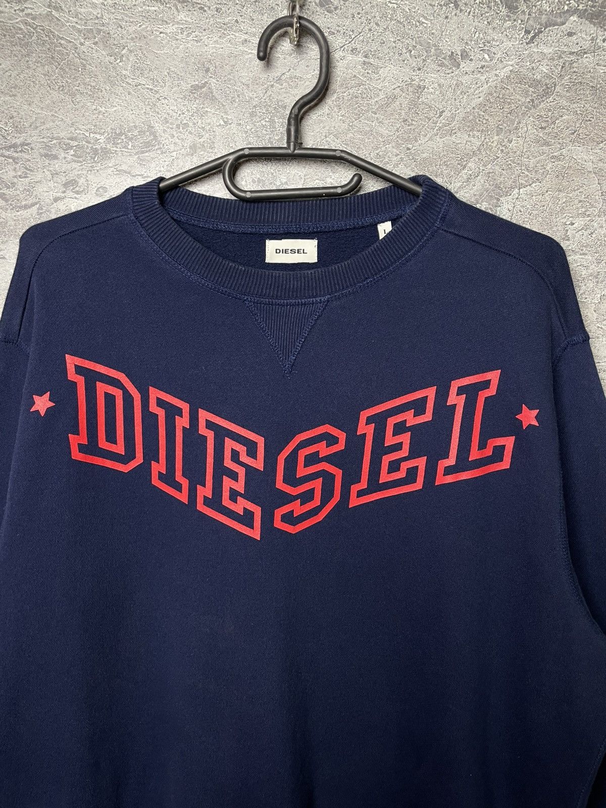 Diesel Diesel Big Logo Sweatshirt Crew Neck Size US L / EU 52-54 / 3 - 2 Thumbnail