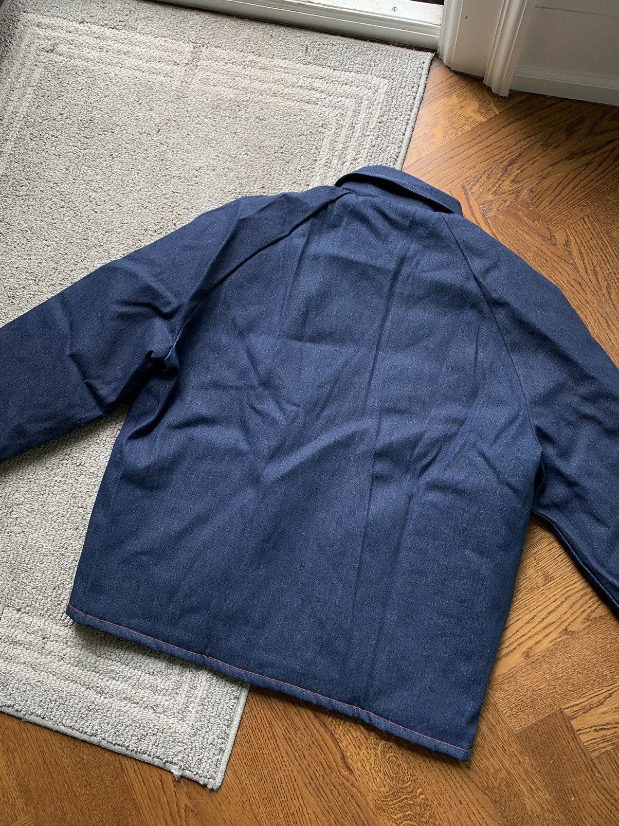 Other × Vintage 90s Prison Issue Work Jacket Vintage Jail Denim Detroit Coat Size US L / EU 52-54 / 3 - 5 Thumbnail