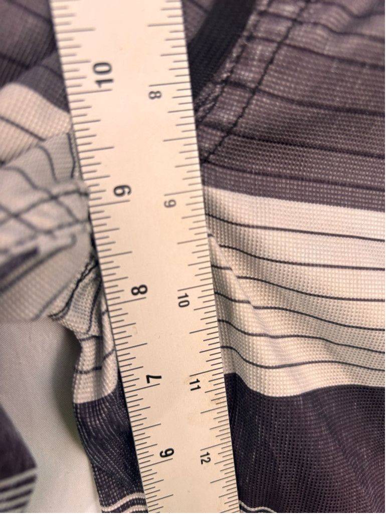 Lost Enterprises Men's Lost Swim Trunks Size 32 Gray Striped Size US 30 / EU 46 - 8 Thumbnail