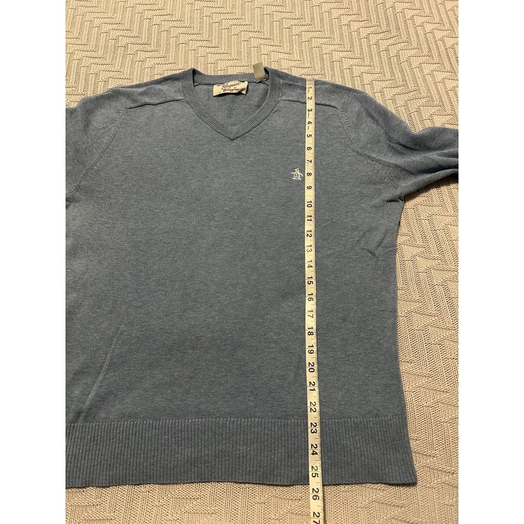 Original Penguin Penguin french blue vneck cotton sweater size L Size US L / EU 52-54 / 3 - 7 Thumbnail