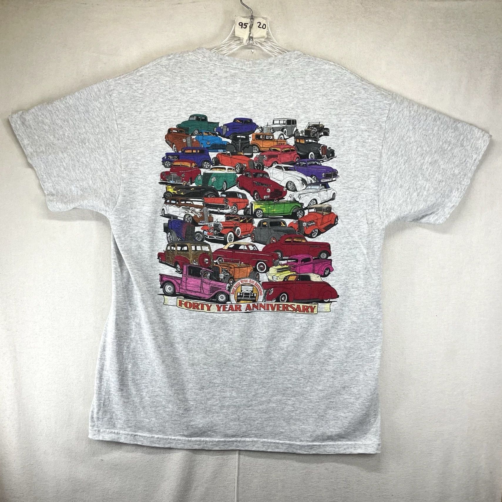 Jerzees Mens JERZEES T-Shirt Street Rod Shirt Gray L Adult Regular Size US L / EU 52-54 / 3 - 2 Thumbnail
