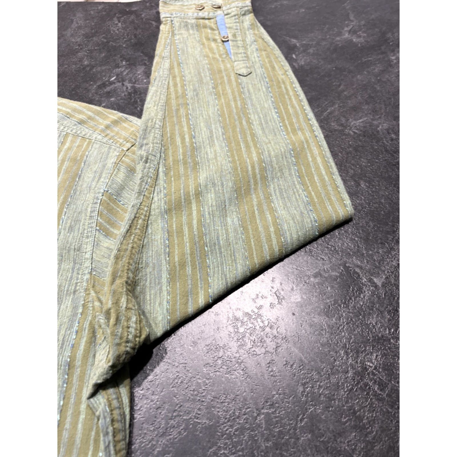 The Territory Ahead Territory Ahead Shirt Mens L Green Stripe Long Sleeve Casual Button-Up Size US L / EU 52-54 / 3 - 2 Thumbnail