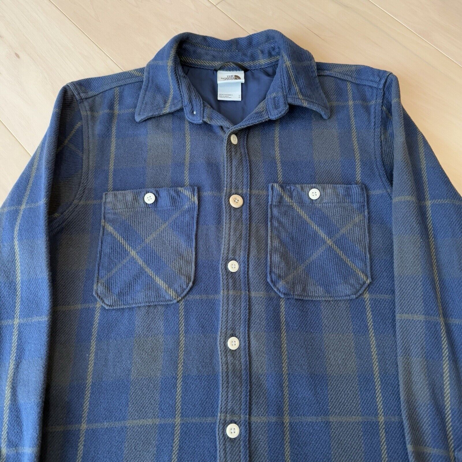 The North Face North Face Valley Twill Flannel Shirt Small Blue Button Up Size US S / EU 44-46 / 1 - 3 Thumbnail