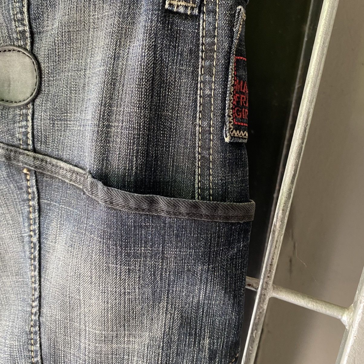 Marithe + Francois Girbaud MARITHE FRANCOIS GIRBAUD Dark Wash Bootcut Jeans Size US 32 / EU 48 - 14 Thumbnail