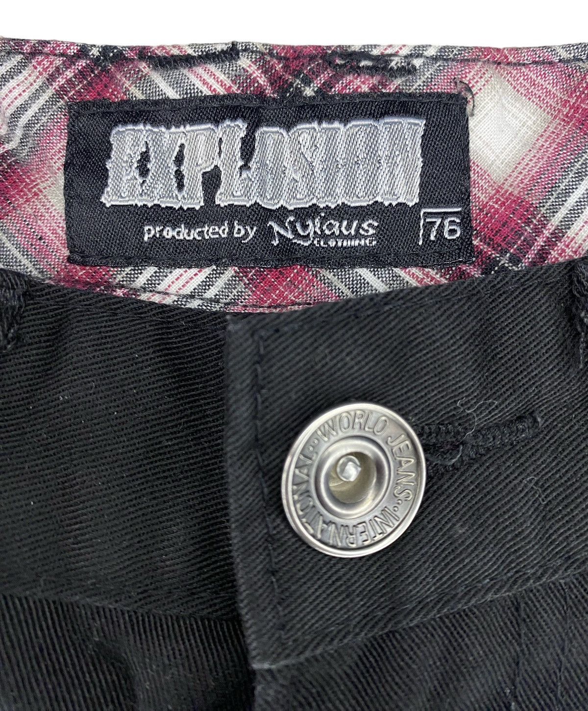 Hysteric Glamour Japanese Nylaus Explosion Double Waist Pant Super Black Size US 29 - 8 Thumbnail