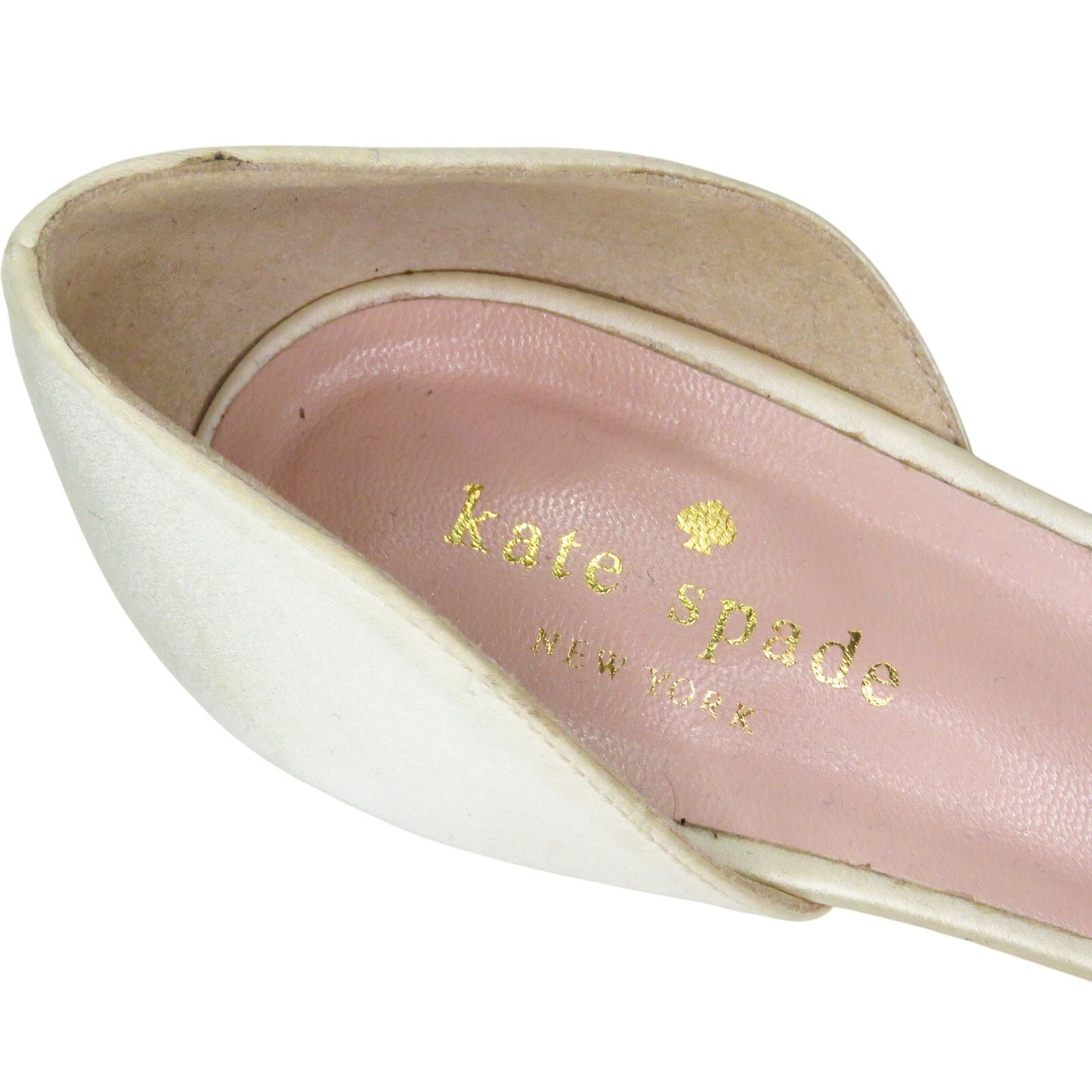 Kate Spade Kate Spade Sala D'Orsay Pump Heels Ivory Satin Glitter 7 Size US 7 / IT 37 - 14 Thumbnail