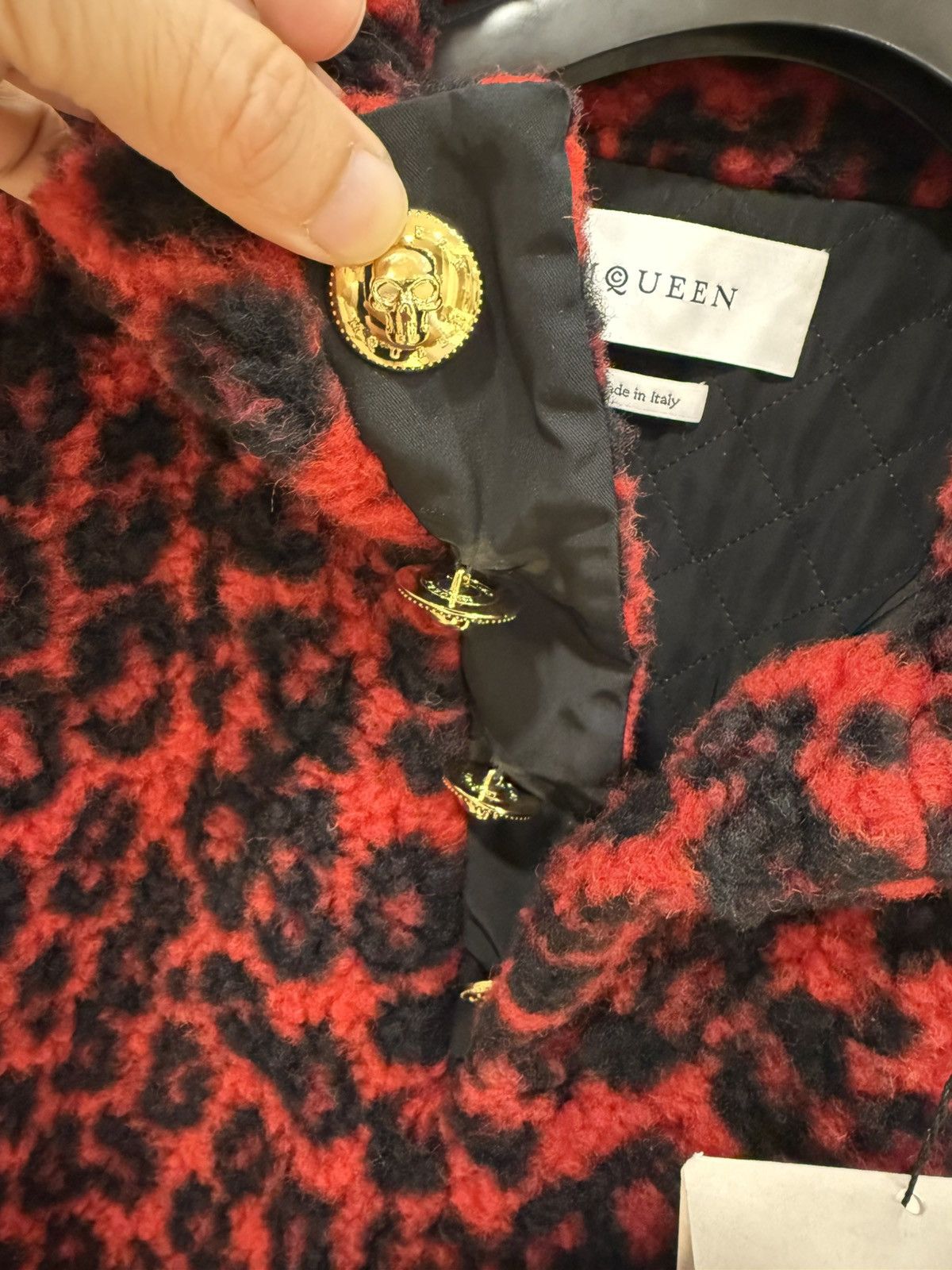 Alexander McQueen Leopard print fleece sweatshirt size M Size US M / EU 48-50 / 2 - 20 Thumbnail