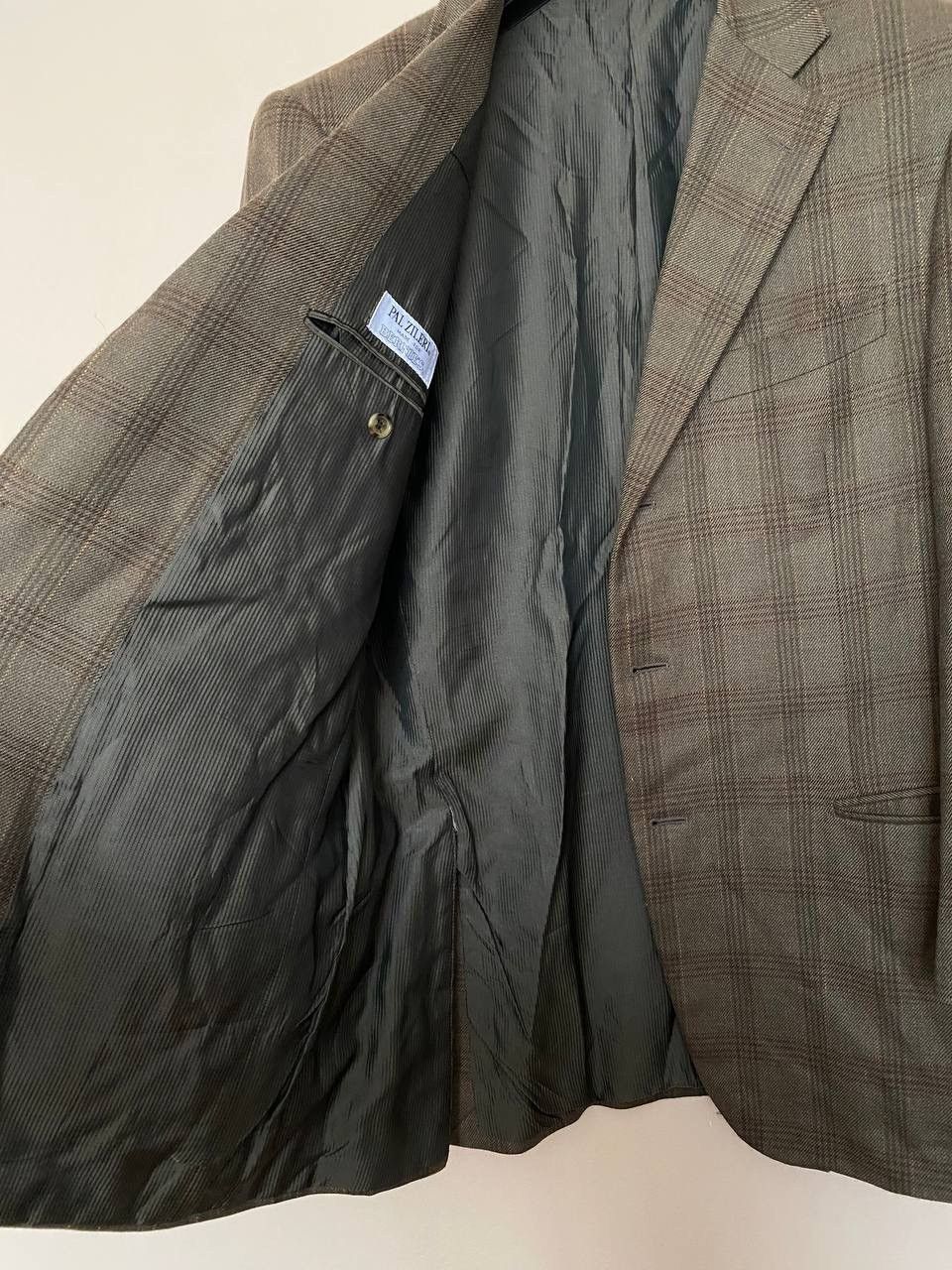 Pal Zileri 🧥 PAL ZILERI MADE FOR BERNIE'S PLAID BLAZER 100% WOOL Size 52R - 5 Thumbnail