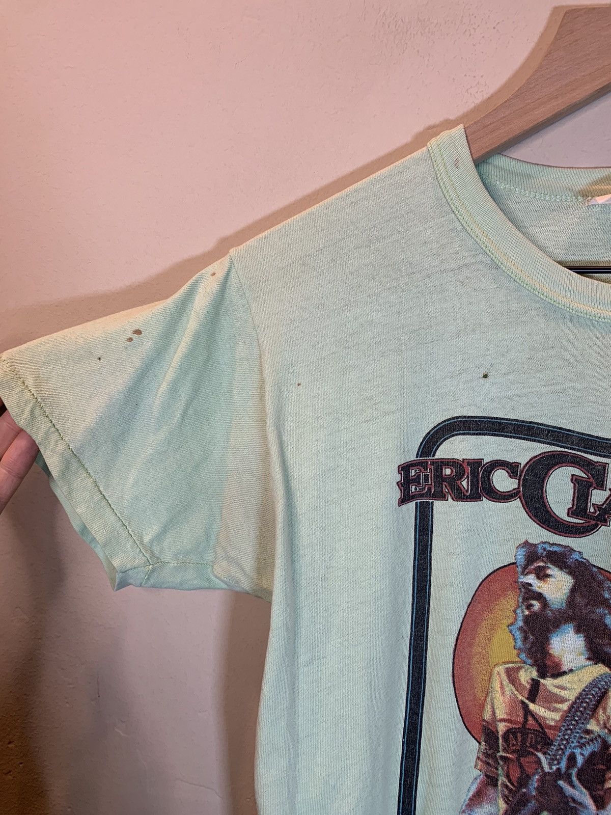 Band Tees *RARE* Vintage 1970’s Eric Clapton Layla Single Stitch Shirt Size US L / EU 52-54 / 3 - 3 Thumbnail