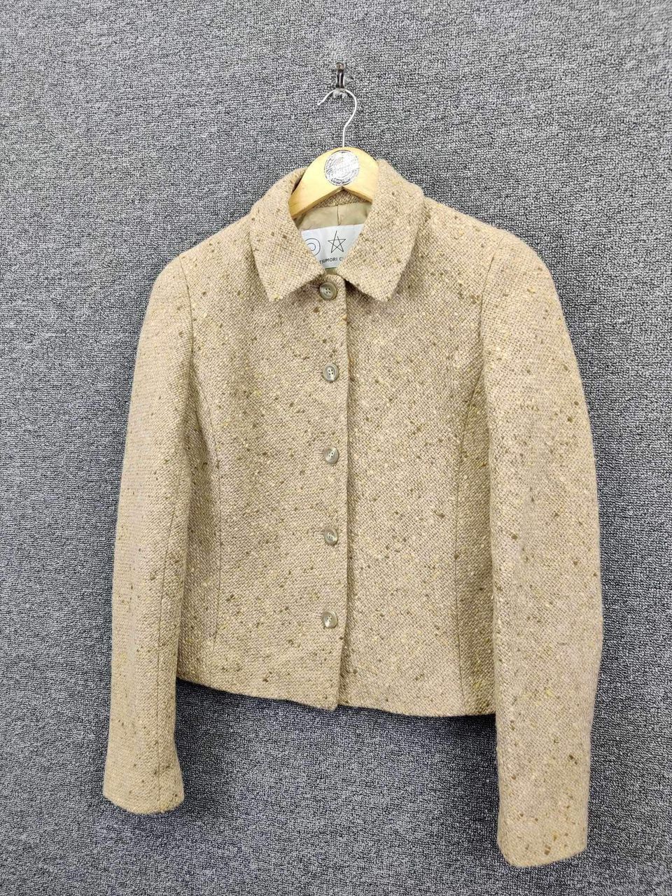 Tsumori Chisato Tsumori Chisato By Issey Miyake Cropped Wool Tweed Jacket Size US M / EU 48-50 / 2 - 2 Thumbnail