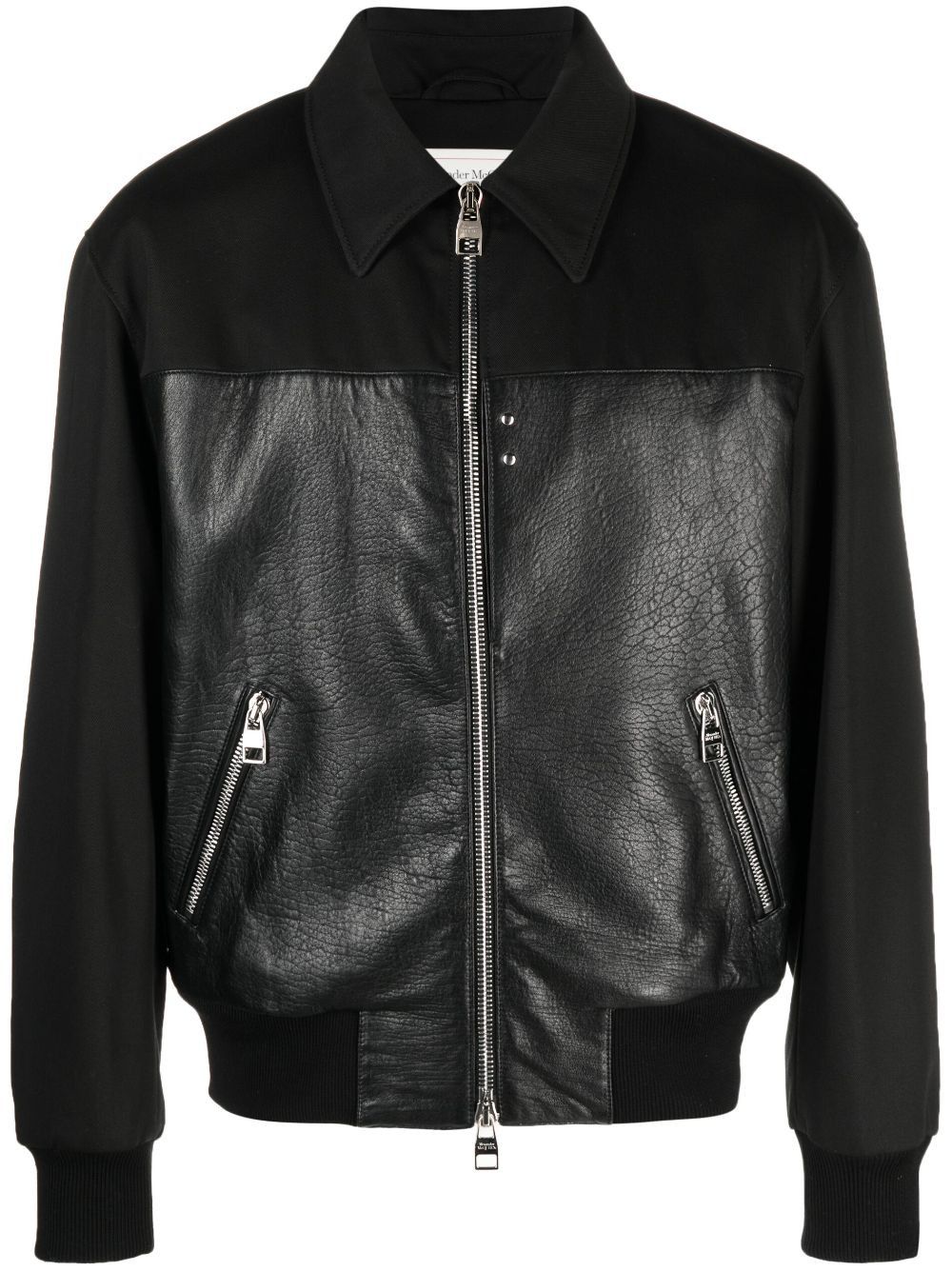 Alexander McQueen PANELLED ZIPPED BOMBER JACKET Size US L / EU 52-54 / 3 - 1 Thumbnail