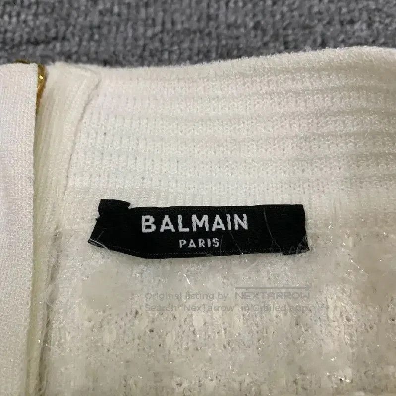 Balmain Balmain White Cotton Women's Skirt . Size 23" - 6 Thumbnail