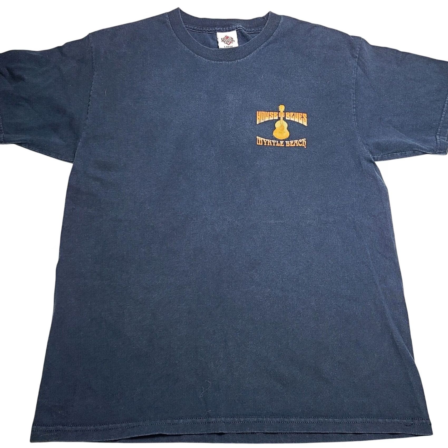 Vintage VINTAGE House Of Blues Myrtle Beach Florida T-Shirt L Mens 90s Concert Graphic Tee Blue Beach Size US L / EU 52-54 / 3 - 3 Thumbnail