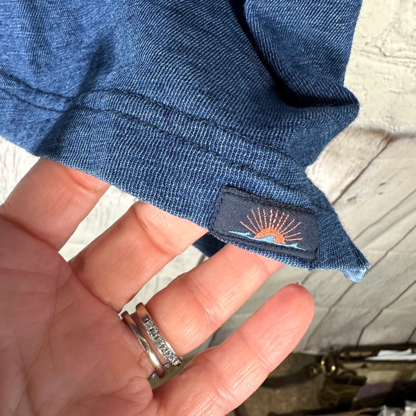 Faherty Faherty Brand Polo Shirt Blue XL Indigo Dyed 100% Cotton Pocket Short Sleeve Regular Men by Faherty Brand Size US XL / EU 56 / 4 - 3 Thumbnail