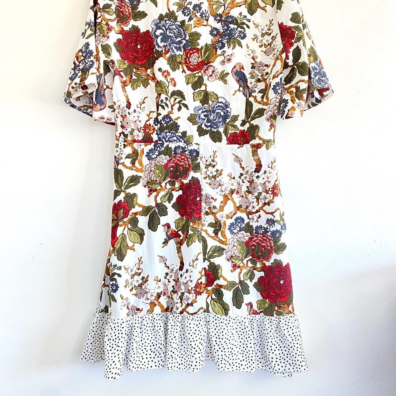 Missguided MISSGUIDED POLKA DOT AND FLORAL RUFFLE DRESS SIZE 8 Size M / US 6-8 / IT 42-44 - 6 Thumbnail