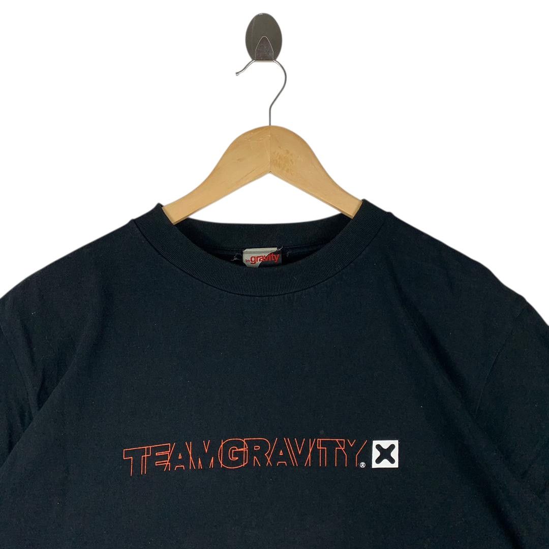 Vintage Vintage 90s TEAM GRAVITY X skateboard skate tee Size US L / EU 52-54 / 3 - 2 Thumbnail