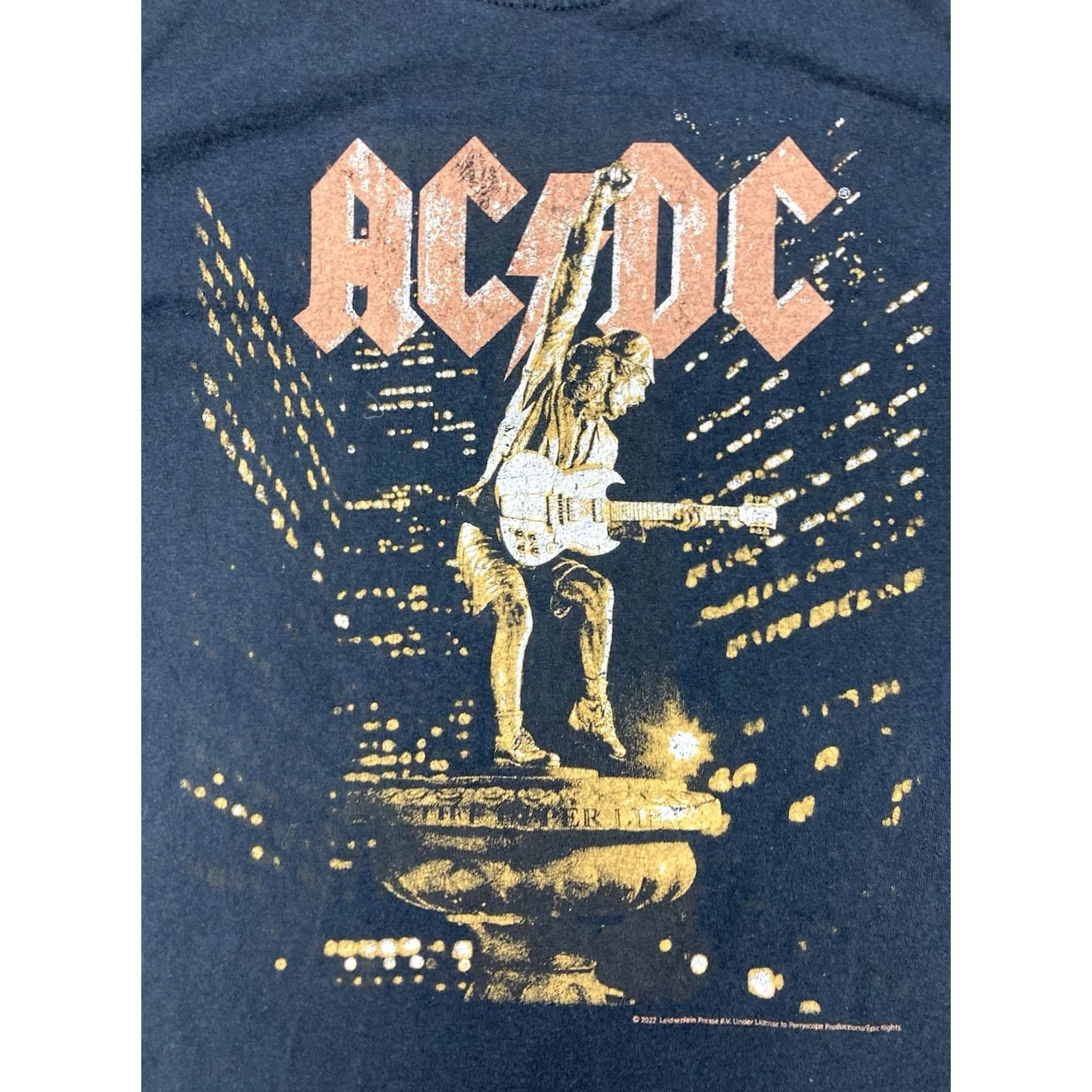 Vintage VINTAGE The Vinyl Icons ACDC Graphic T-shirt Women XS Black Short Sleeve Music Shirt Womens Size XS / US 0-2 / IT 36-38 - 2 Thumbnail