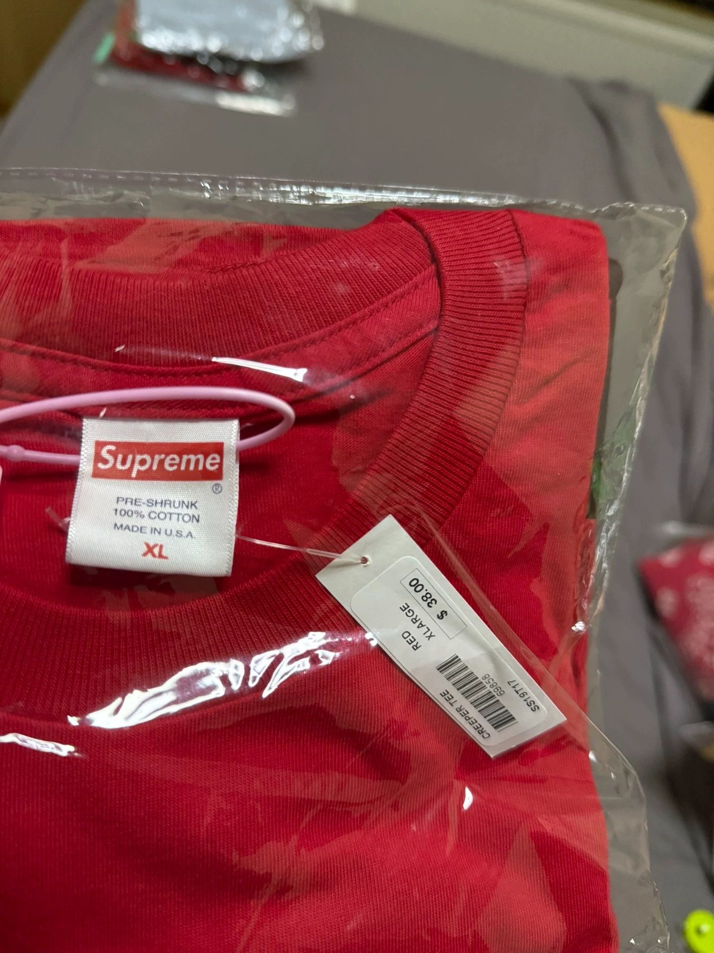 Supreme Supreme Creeper Frankenstein SS Tee Red XL Size US XL / EU 56 / 4 - 3 Thumbnail
