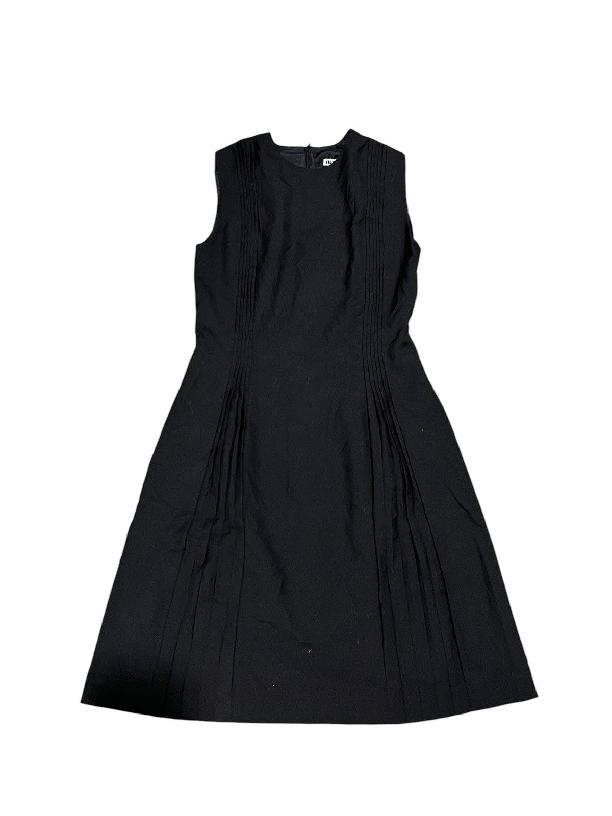 image of Jil Sander Dress Pleated Design Avant-Garde in Black, Women's (Size Small)