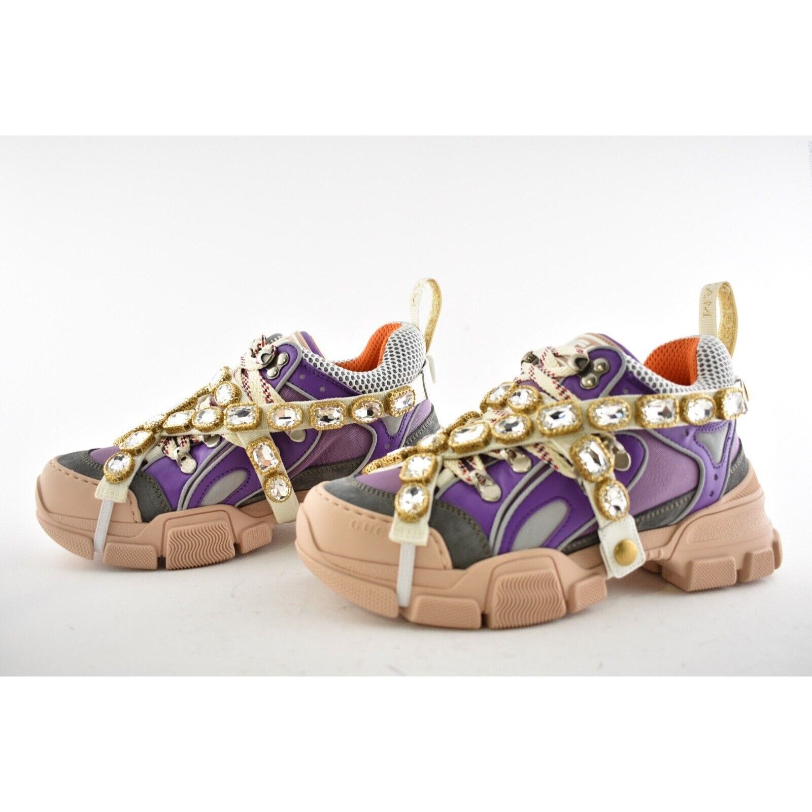 Gucci Womens Journey Flashtrek Crystal Hiker Low Boot Sneaker 36 Size US 6 / IT 36 - 10 Thumbnail