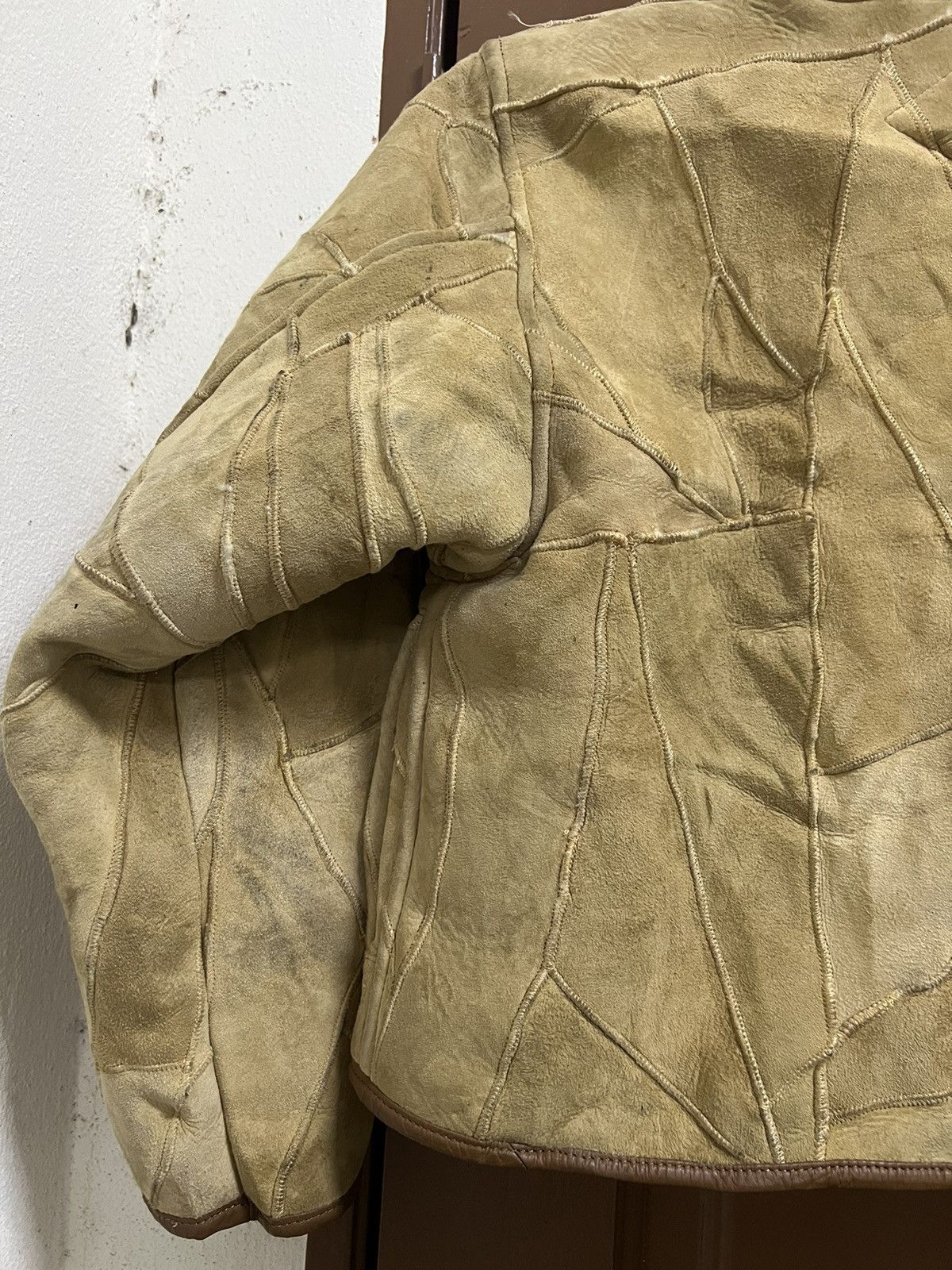 Hai Sporting Gear Vintage Hai Sporting Gearlssey Sherpa PatchworkLeatherJacket Size US M / EU 48-50 / 2 - 11 Thumbnail