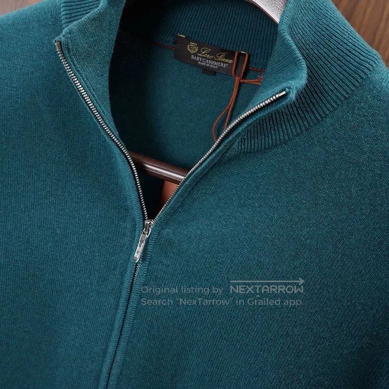 Loro Piana LORO PIANA Knitted Men's Sweater 100% Baby Cashmere with M Size US S / EU 44-46 / 1 - 4 Thumbnail
