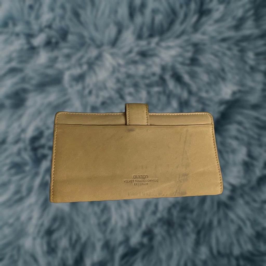 Vintage Buxton Wallet Velvet Touch Cowhide Leather Women’s Clutch Vintage Brown Woman Wallet Velvet Cowhide Leather Buxton Vintage Women’s Wallet Clutch Size ONE SIZE - 1 Thumbnail