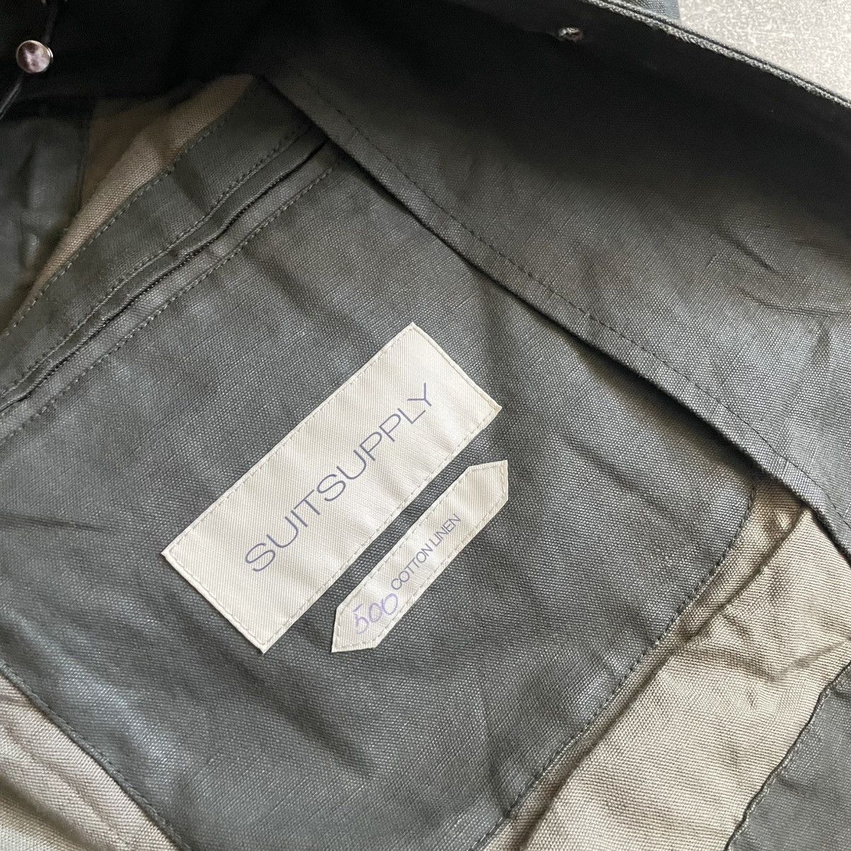 Suitsupply 46 SuitSupply luxury Field Jacket khaki coat old money linen Size US S / EU 44-46 / 1 - 4 Thumbnail