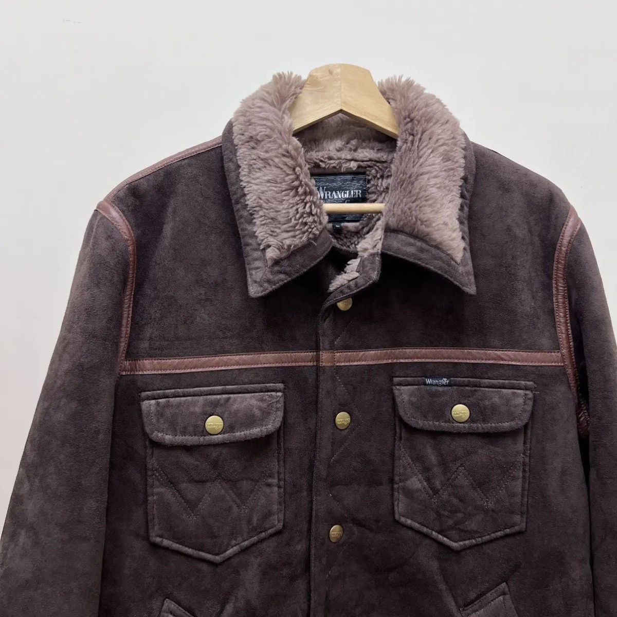 Wrangler Vintage Wrangler Sherpa Suede Western Jacket Size US L / EU 52-54 / 3 - 2 Thumbnail