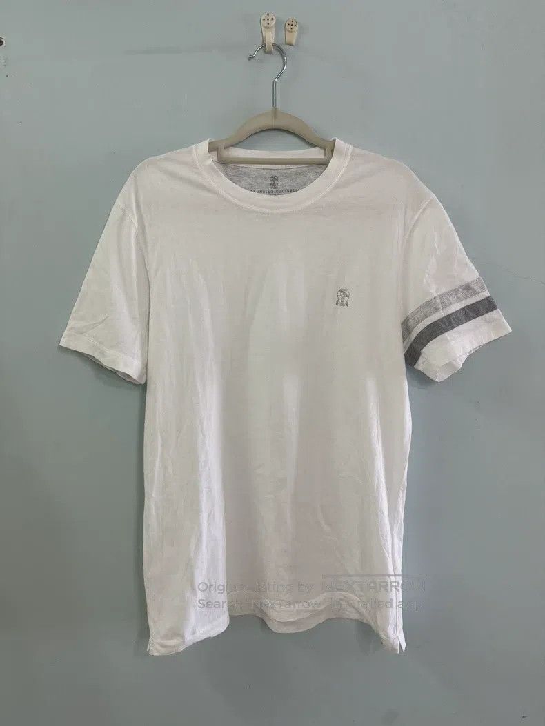 Brunello Cucinelli Brunello Cucinelli White short-sleeved T-shirt Size XS / US 0-2 / IT 36-38 - 1 Thumbnail