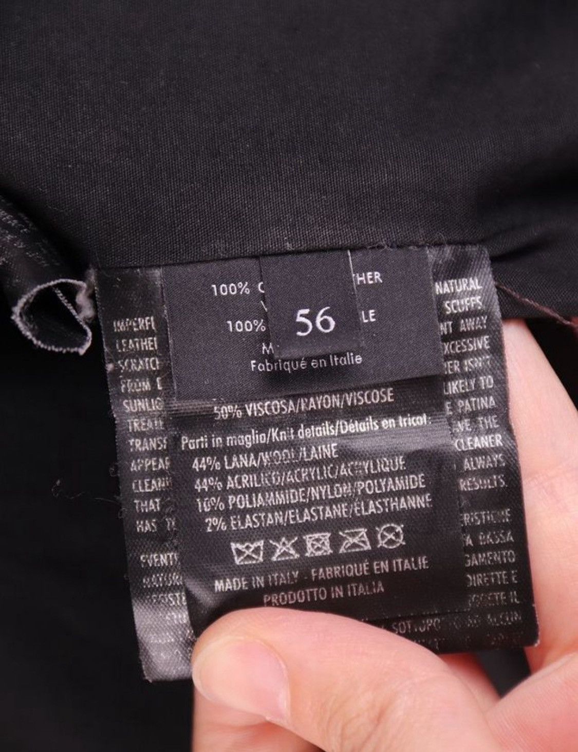 Gucci Gucci Leather Biker Full Black Bomber Jacket Size US XL / EU 56 / 4 - 5 Thumbnail