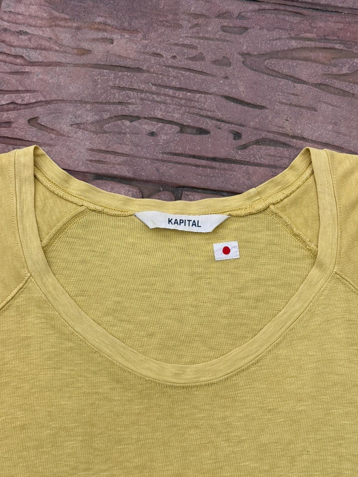 Kapital GRAIL🔥Kapital KIRO HIRATA Loose Neck One Side Pocket LS Tee Size US M / EU 48-50 / 2 - 3 Thumbnail